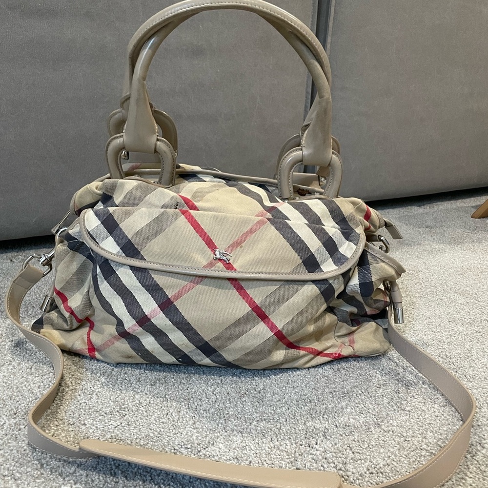 Burberry diaper bag
